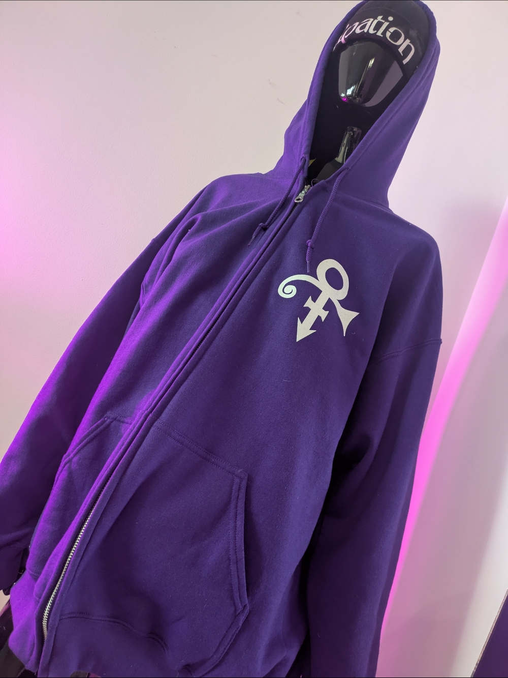 Prince Purple Zip-Up Hoodie